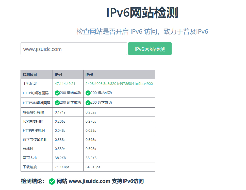 樟树极速网络科技官网升级IPv6